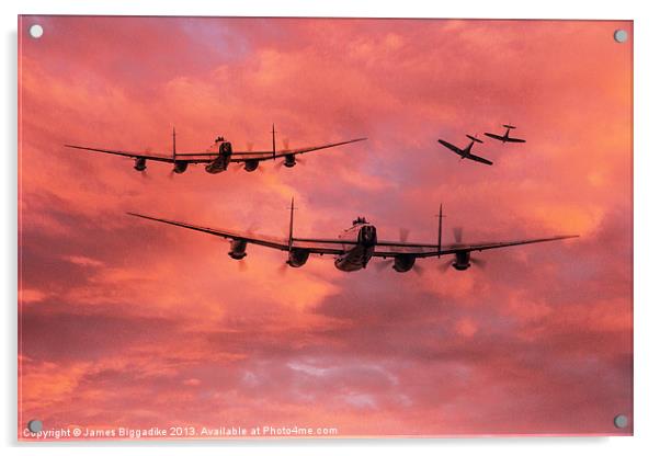 Spitfire Top Cover - Dawn Raid Acrylic by J Biggadike