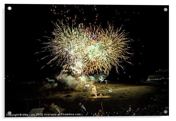 Firework display Acrylic by Thanet Photos