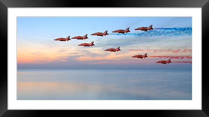 Red Arrows Framed Mounted Print by Robert  Radford