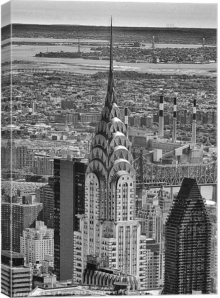 Chrysler Building New York Canvas Print by Philip Pound