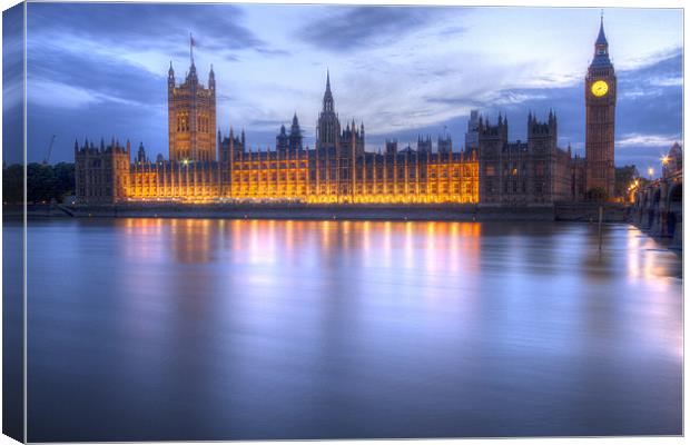 Big Ben and the houses of Parliament Canvas Print by David French