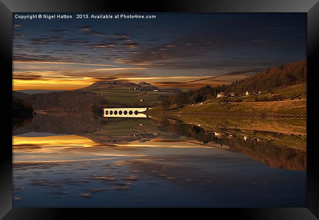 Sunset Reflections Framed Print by Nigel Hatton