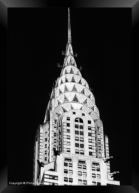 New York Chrysler Building Framed Print by Philip Pound
