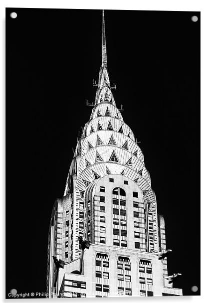 New York Chrysler Building Acrylic by Philip Pound