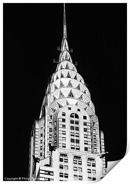 New York Chrysler Building Print by Philip Pound