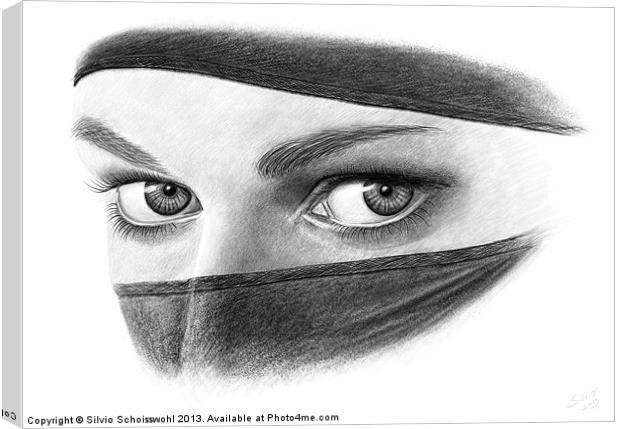 mystic eyes Canvas Print by Silvio Schoisswohl