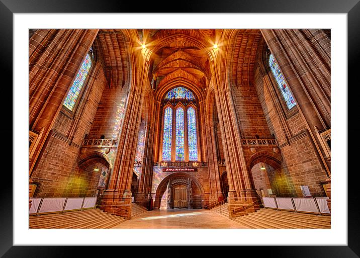 Liverpool Cathedral Framed Mounted Print by Gary Kenyon