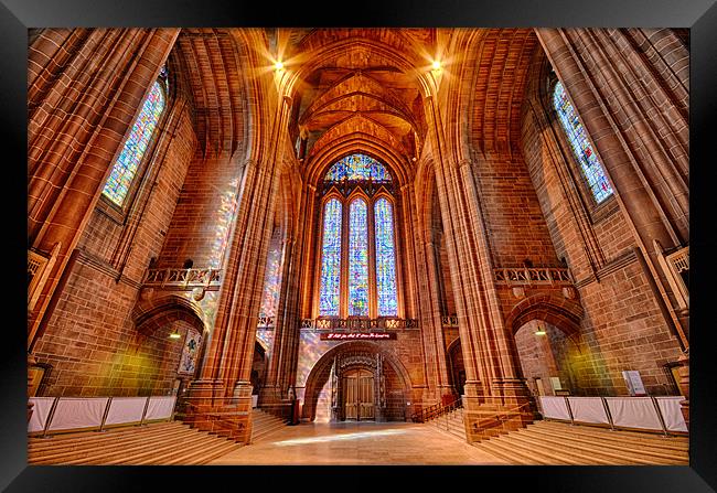 Liverpool Cathedral Framed Print by Gary Kenyon