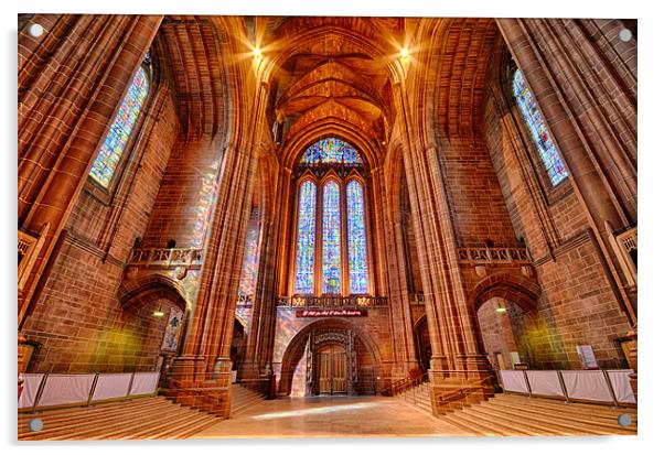 Liverpool Cathedral Acrylic by Gary Kenyon