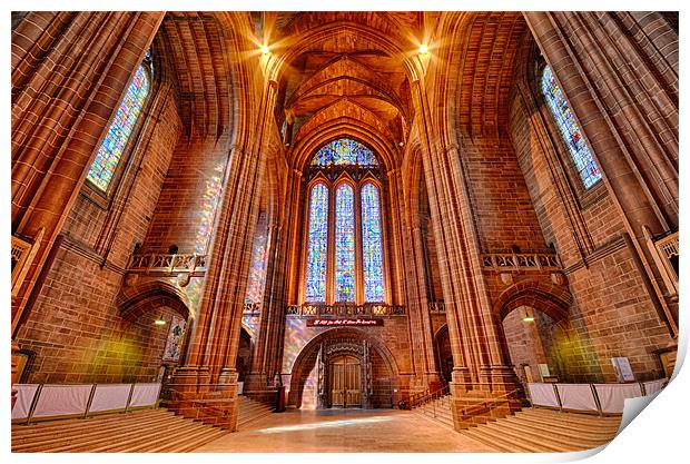 Liverpool Cathedral Print by Gary Kenyon