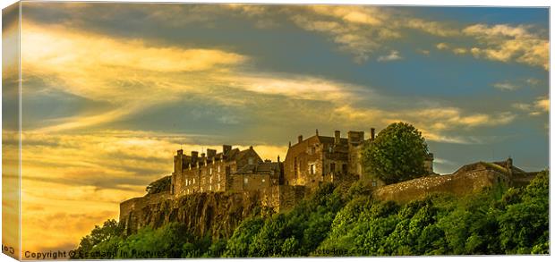 Stirling Castle at Dusk Canvas Print by Tylie Duff Photo Art