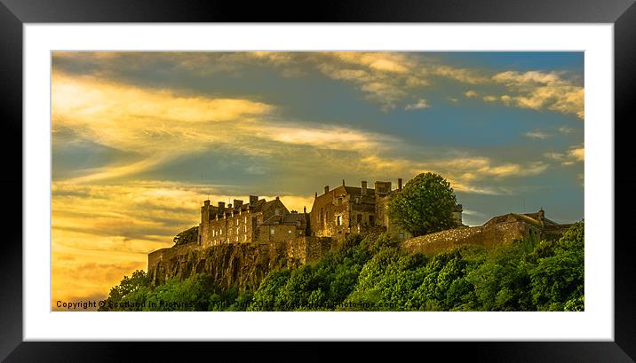 Stirling Castle at Dusk Framed Mounted Print by Tylie Duff Photo Art