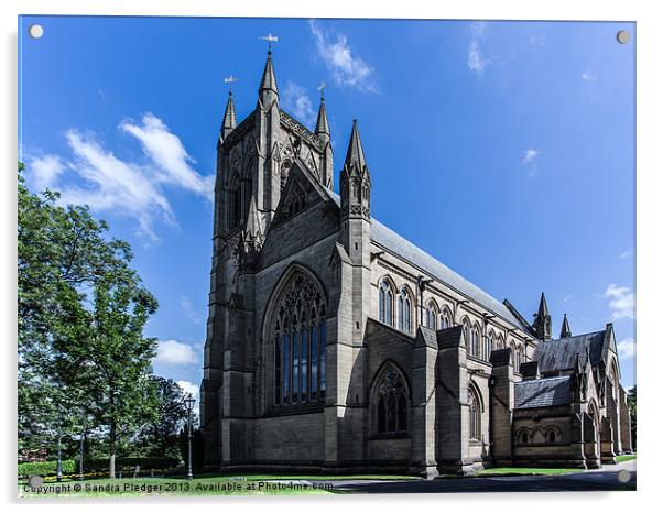 Bolton Parish Church Acrylic by Sandra Pledger