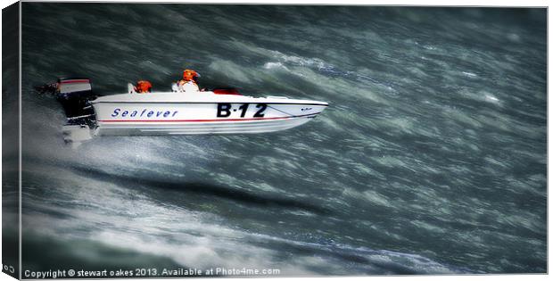 Powerboat Racing collection 5 Canvas Print by stewart oakes