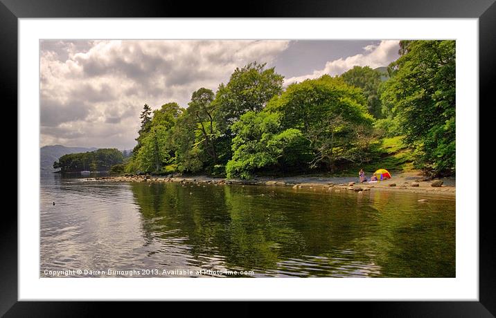 On The Derwent Shore Framed Mounted Print by Darren Burroughs