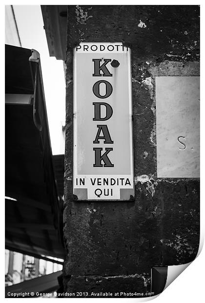 Kodak. A Moment Print by George Davidson