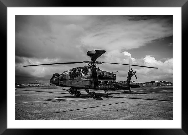 AH-64 Apache Framed Mounted Print by P H