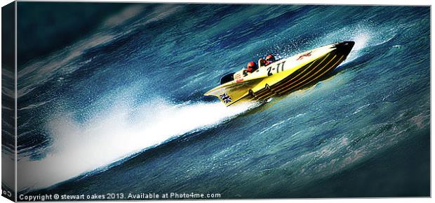 Powerboat Racing collection 6 Canvas Print by stewart oakes