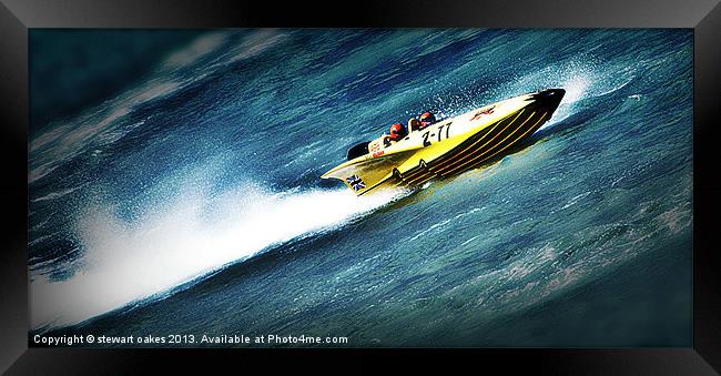 Powerboat Racing collection 6 Framed Print by stewart oakes