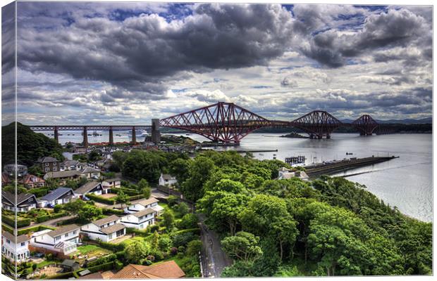 The Bridge from North Queensferry Canvas Print by Tom Gomez