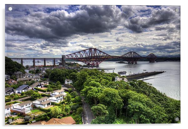 The Bridge from North Queensferry Acrylic by Tom Gomez