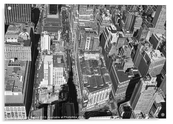Macys New York Acrylic by Philip Pound