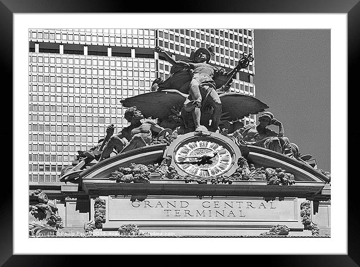 Grand Central Terminal New York Framed Mounted Print by Philip Pound