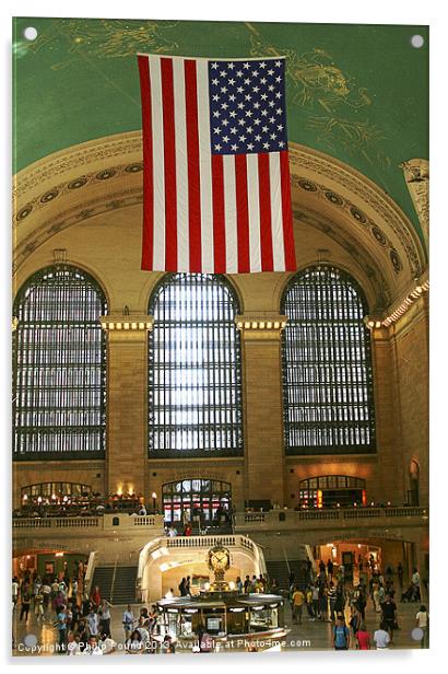 Grand Central Terminal New York Acrylic by Philip Pound