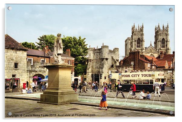 York City, Gate and Minster Acrylic by Carole-Anne Fooks