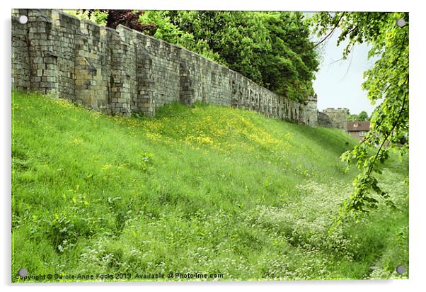 Roman Medieval Walls York Acrylic by Carole-Anne Fooks