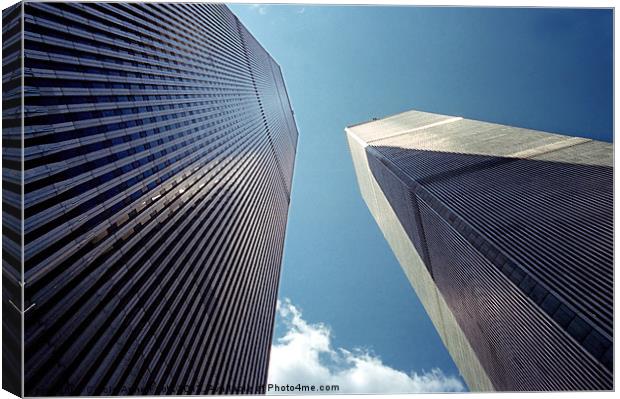 The Twin Towers - Homage To 9/11 Canvas Print by Carole-Anne Fooks