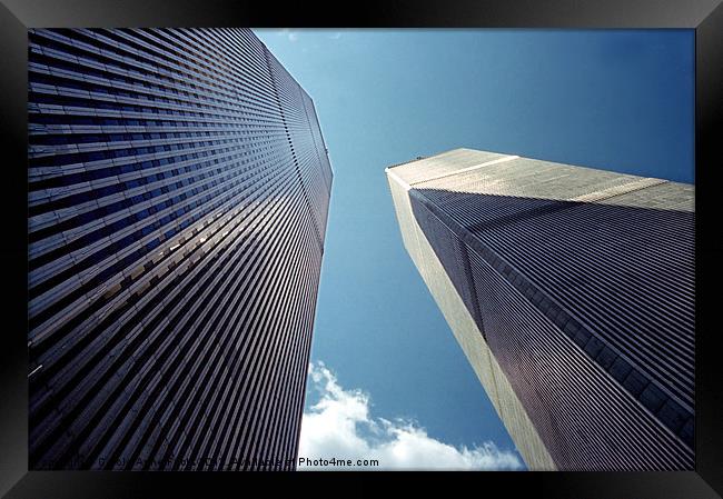 The Twin Towers - Homage To 9/11 Framed Print by Carole-Anne Fooks