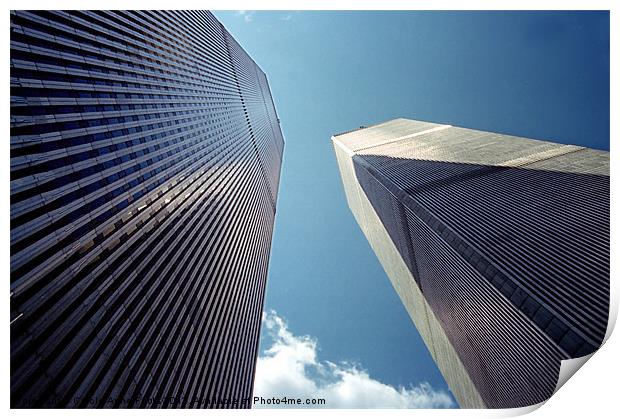 The Twin Towers - Homage To 9/11 Print by Carole-Anne Fooks