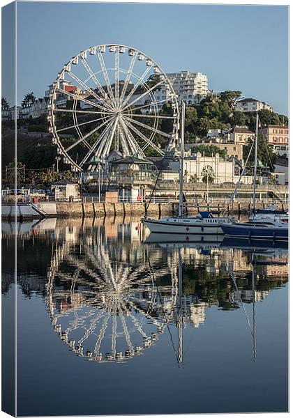 The English Riviera Wheel Canvas Print by kevin wise