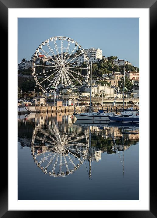 The English Riviera Wheel Framed Mounted Print by kevin wise