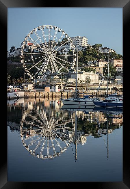 The English Riviera Wheel Framed Print by kevin wise