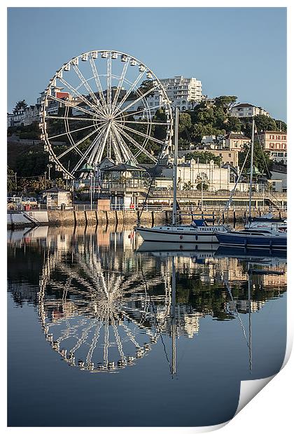 The English Riviera Wheel Print by kevin wise