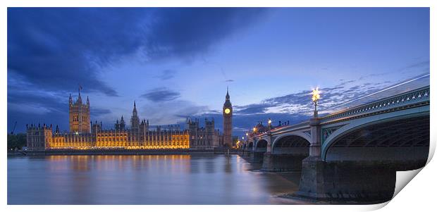 Westminster  Bridge HDR Print by David French