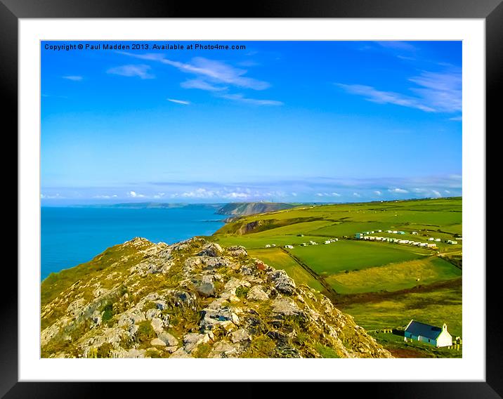 Mwnt, Ceredigion Framed Mounted Print by Paul Madden