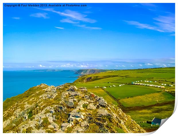 Mwnt, Ceredigion Print by Paul Madden