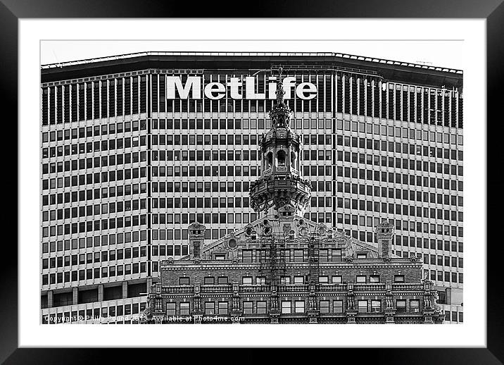 MetLife Building in New York Framed Mounted Print by Philip Pound