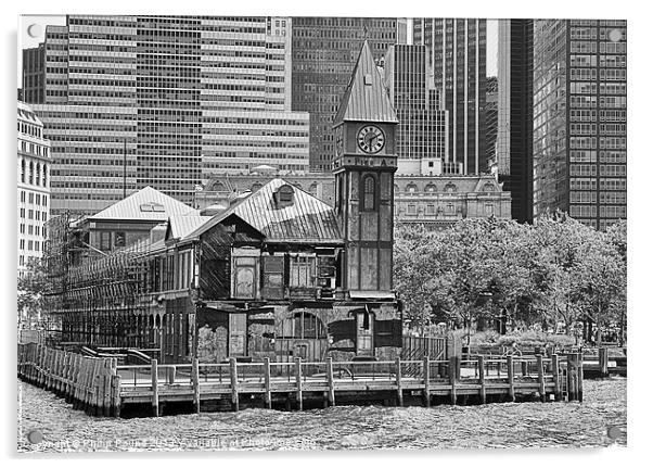 Pier A New York City Acrylic by Philip Pound