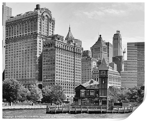 Manhattan Pier A New York Print by Philip Pound