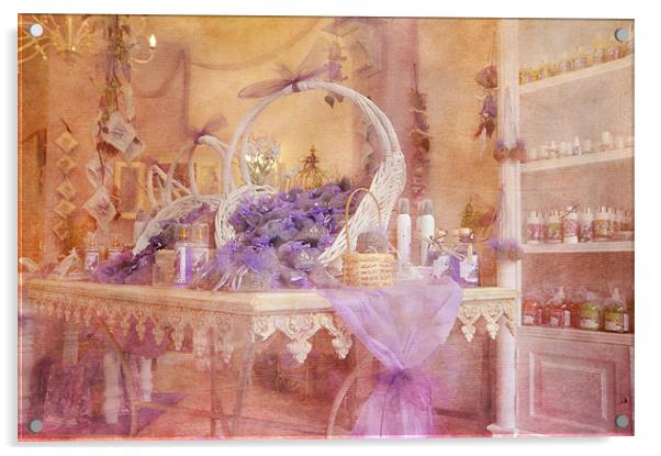 Lavender Delight Acrylic by Fine art by Rina