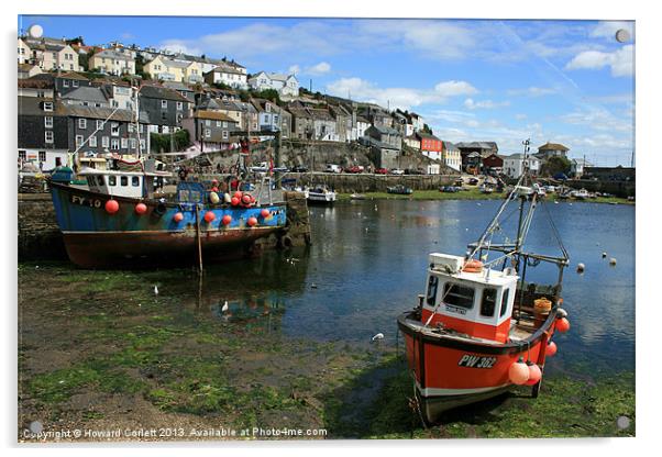 Mevagissey Acrylic by Howard Corlett