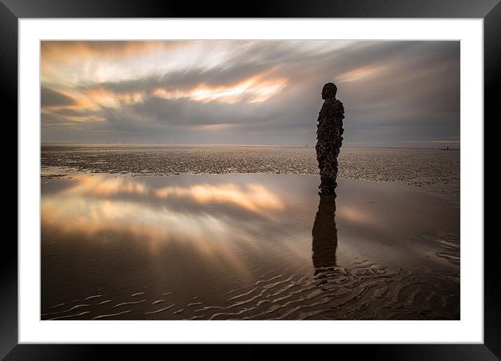 Gormley Reflected Framed Mounted Print by Jed Pearson