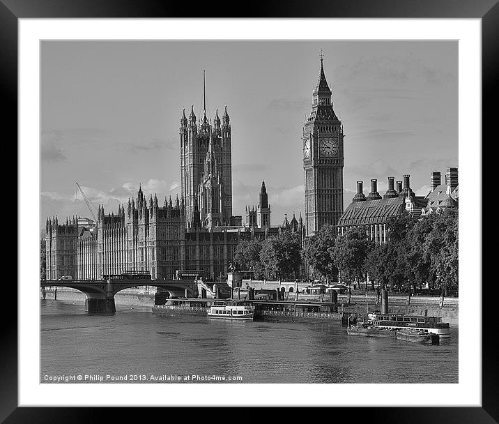 Big Ben London Westminster Framed Mounted Print by Philip Pound