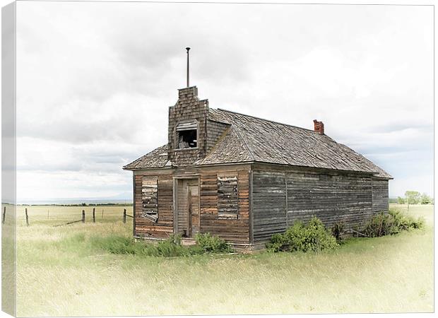 The School Down The Road Canvas Print by Dennis Hirning
