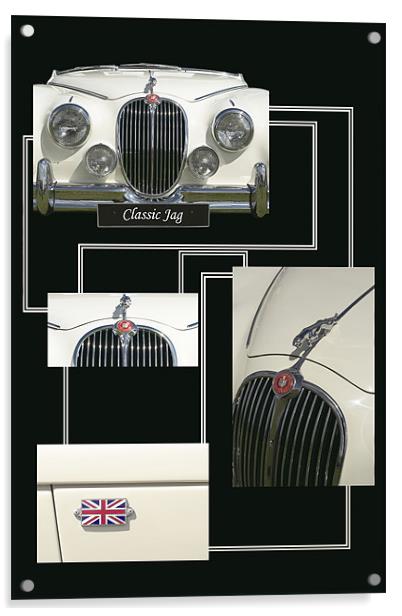 Classic Jag Acrylic by Malcolm McHugh
