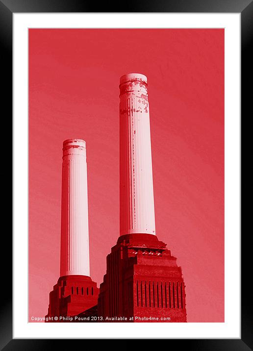 Battersea Power Station London Framed Mounted Print by Philip Pound